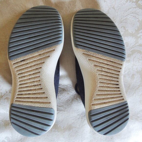 Allbirds Women's Navy & White Wool Runner Mizzles 8 - Picture 5 of 9